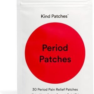 " Kind Patches Period Patches - Period Relief Iron Patches with Menthol, Camphor and Chamomile - Menstrual Relief with Lavender Essential Oil - 30 Count"