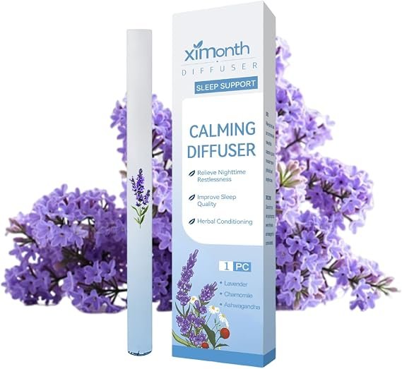 Upgraded Mullein Inhaler for Lung Cleansing & Breathing Support with Atomizing Technology, Air Freshener with 600 Uses (Purple)