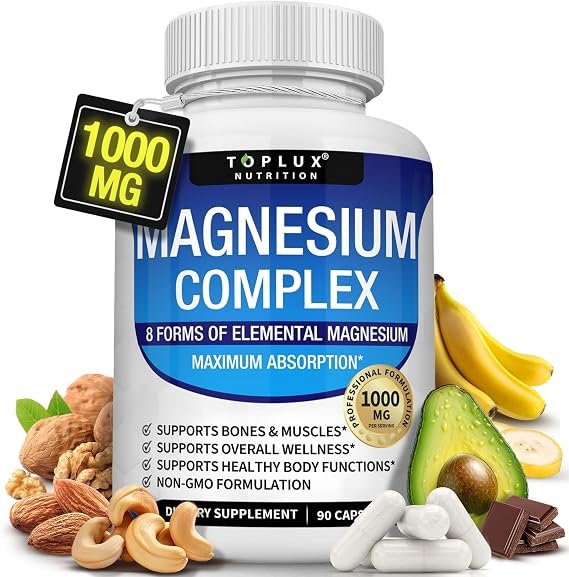 Magnesium Complex Supplement 8 Elemental 1000mg 90 CAP
