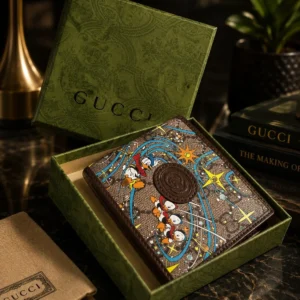 Gucci x Disney Donald Duck GG Supreme Canvas Bifold Wallet